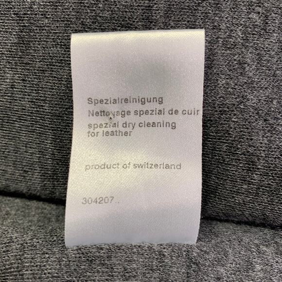 AKRIS Size 4 Black Wool Lambskin Leather Snaps Jacket - Picture 10 of 11